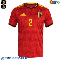 Maglie da calcio Belgio Zeno Debast #2 Prima Maglia Mondiali 2026  Manica Corta